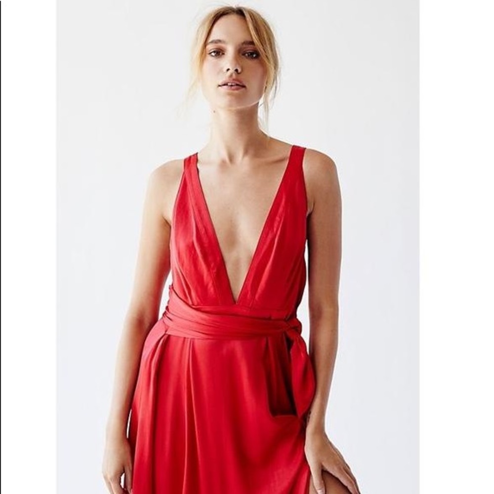 🍒 NWT 🍒 FREE PEOPLE SILKY MAXI DRESS